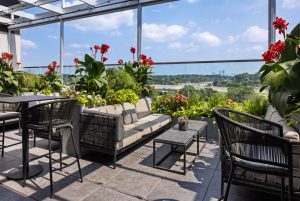 Rooftop skyline views
